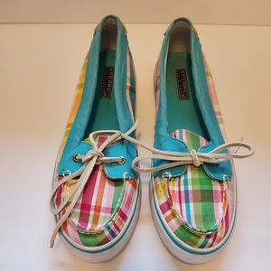 Plaid Sperry Boat Shoes